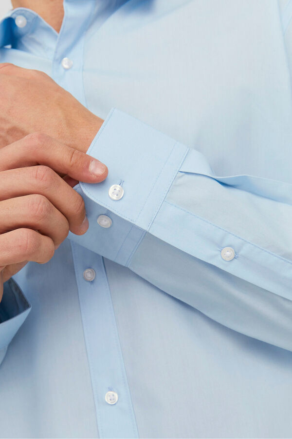 Jack & Jones poplin dress shirt blue