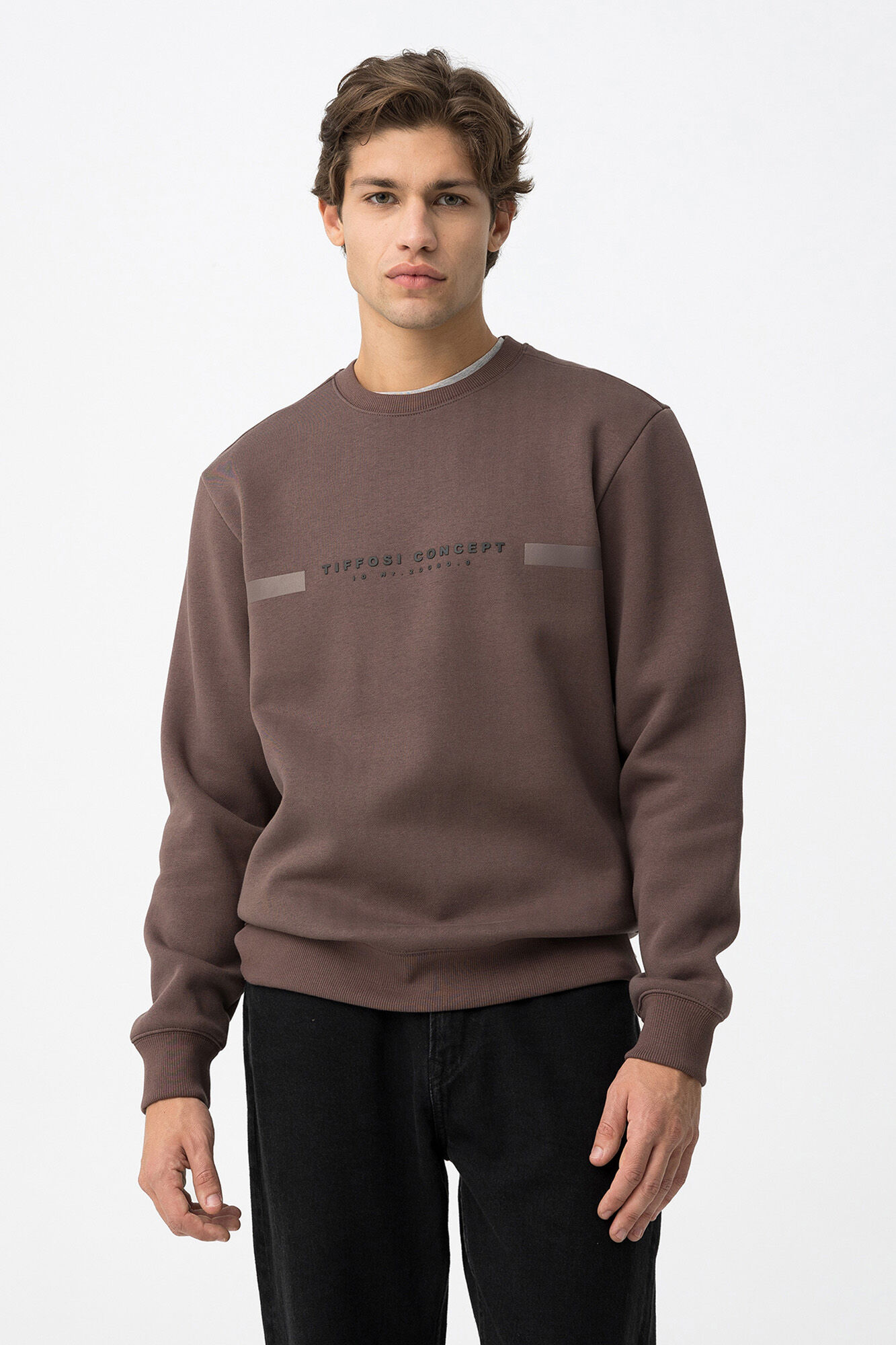Tiffosi Sweatshirt Regular com Relevo