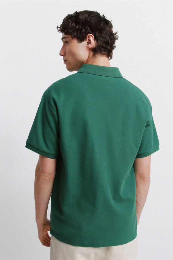 Springfield Polo estructura regular fit verde