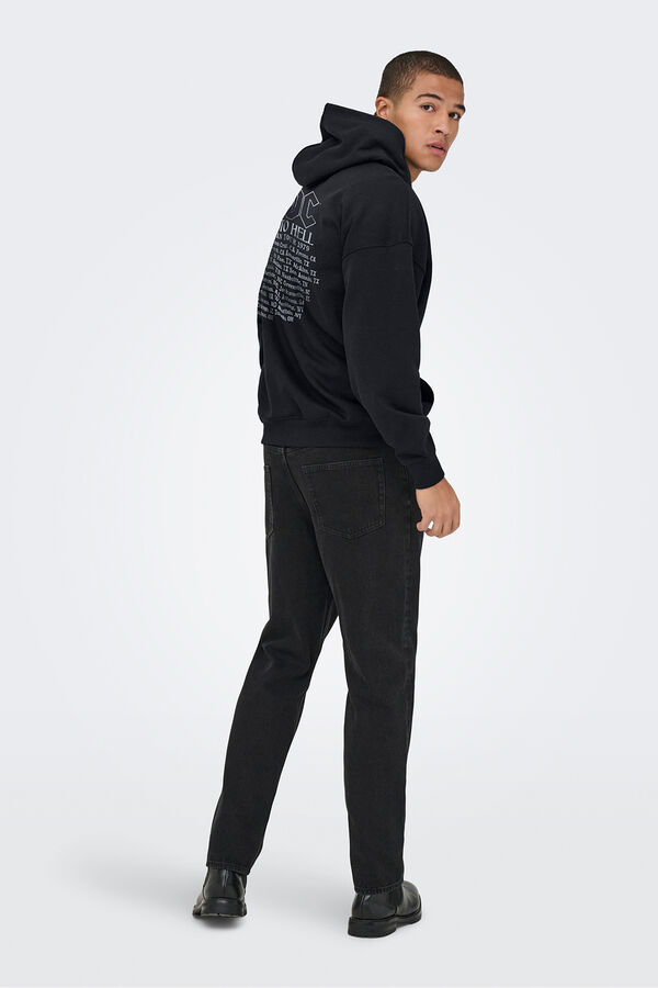 Only & Sons Sudadera con capucha AC/DC negro