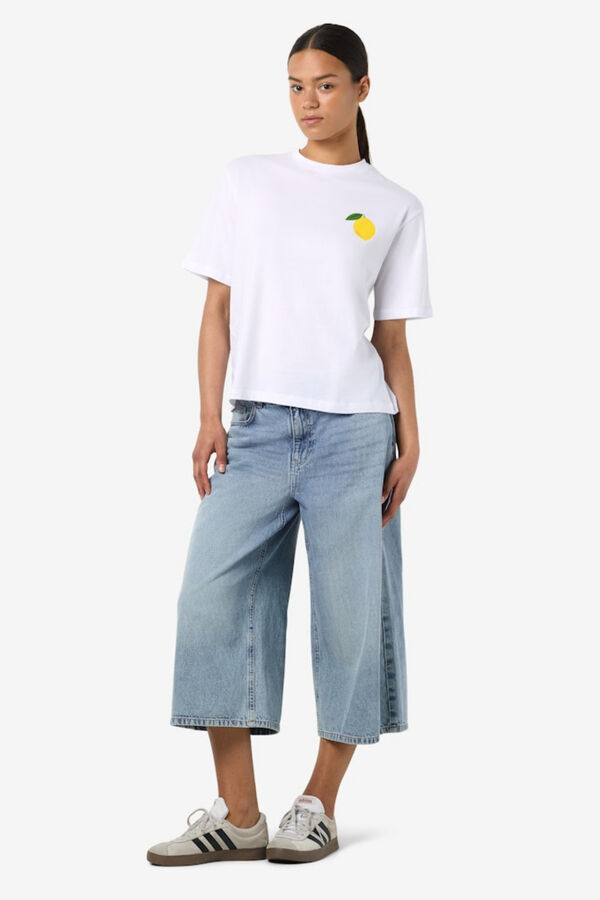 Noisy May Printed T-shirt white