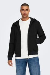 Springfield Men's bomber style technical jacket crna