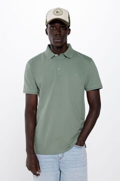 Springfield Polo majica od pikea slim kroja zelena