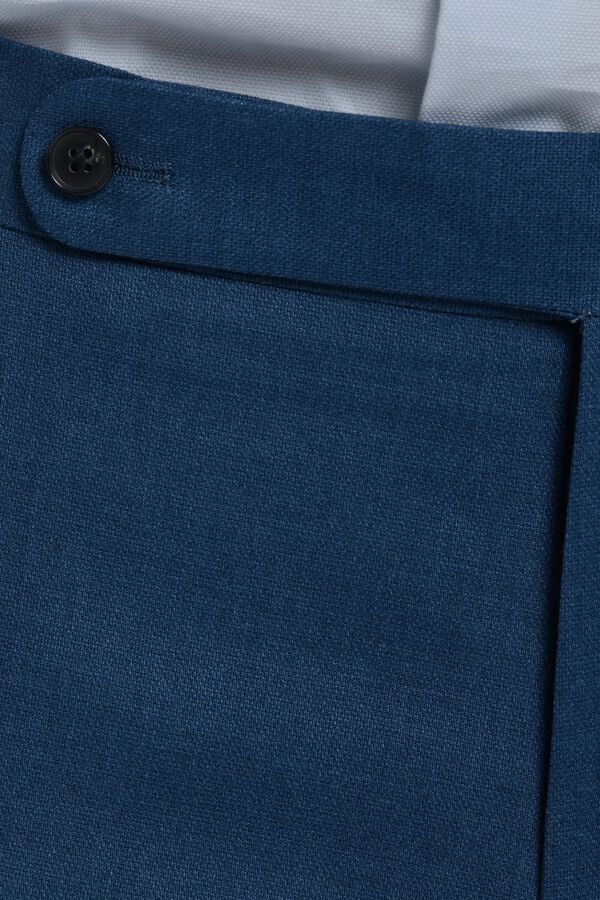 JVZ Textured suit trousers blue