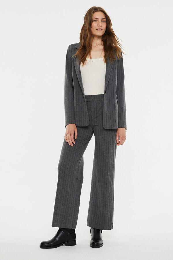 Pantalón Gris Pantalon Raya Diplomatica Pantalón Rayas