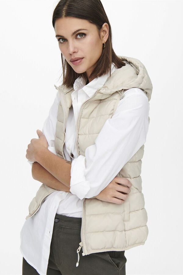 Only Mid-season vest brown