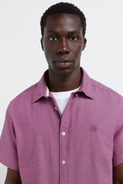 Springfield Two-tone structured short sleeve shirt