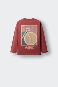 Springfield Kids T-shirt de manga comprida Jap&atilde;o Bicicleta crian&ccedil;a