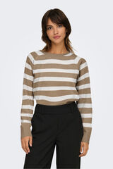 Only Striped jumper nude