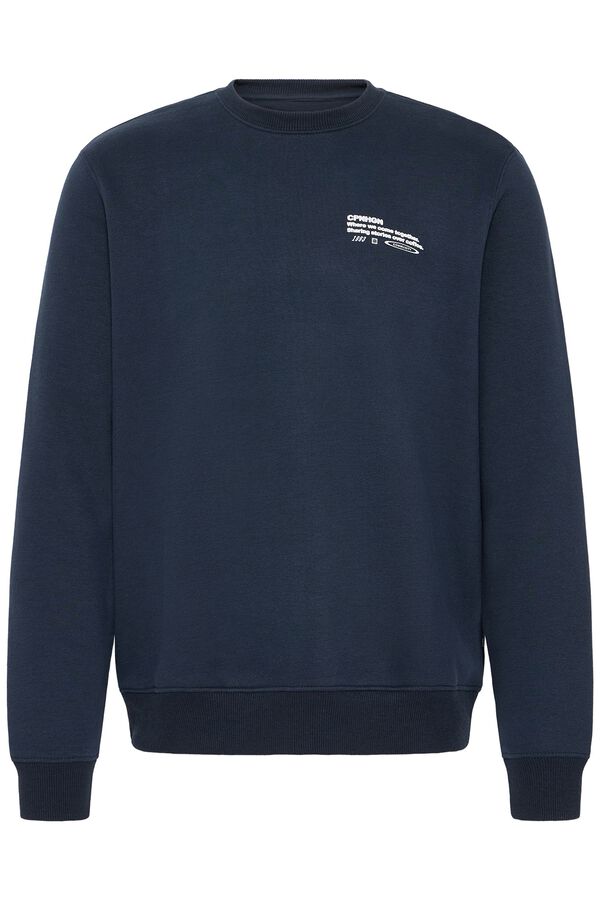 Blend Round neck sweatshirt bleu