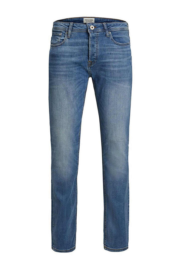 Springfield Slim fit jeans kék