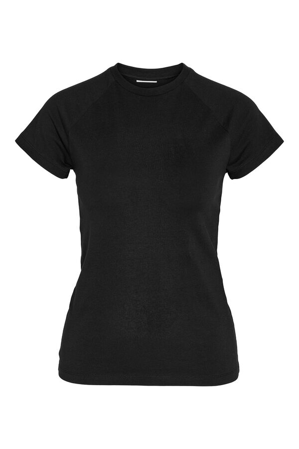 Springfield T-Shirt mit kurzen Ärmeln schwarz