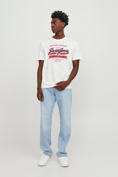 Springfield T-Shirt Standard Fit Weiß
