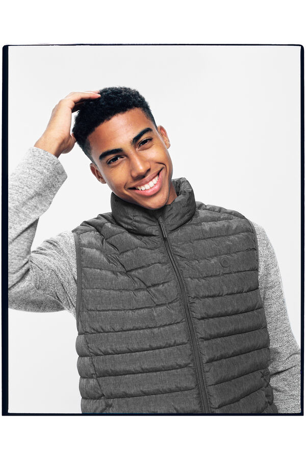 Springfield Quilted gilet grey