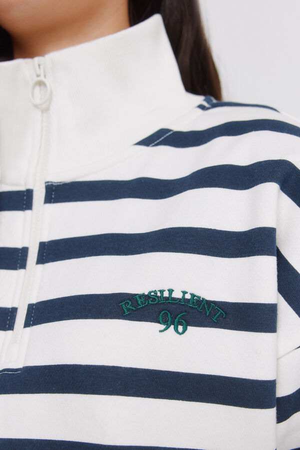 Springfield Striped sweatshirt brown