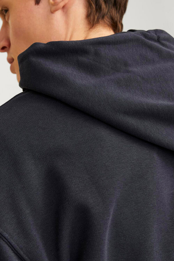 Jack & Jones Sudadera relaxed fit capucha azul