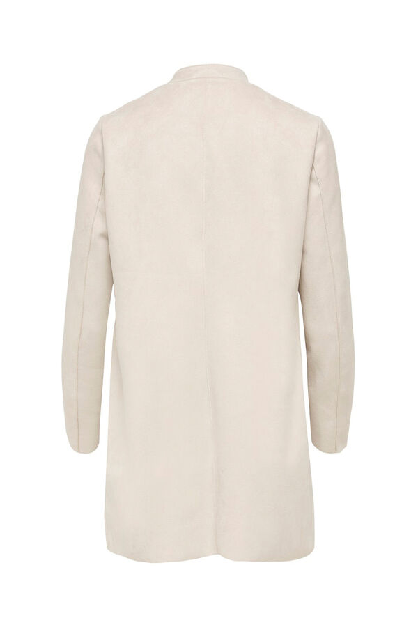 Only Sobretudo de camur&ccedil;a castanho