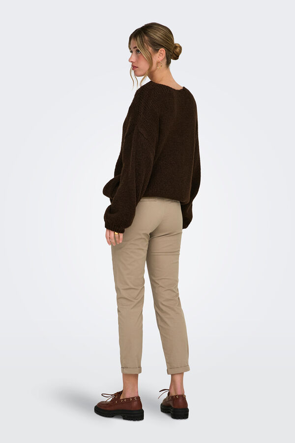 Only Elastic chinos nude
