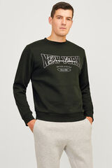 Springfield regular fit sweatshirt dark green