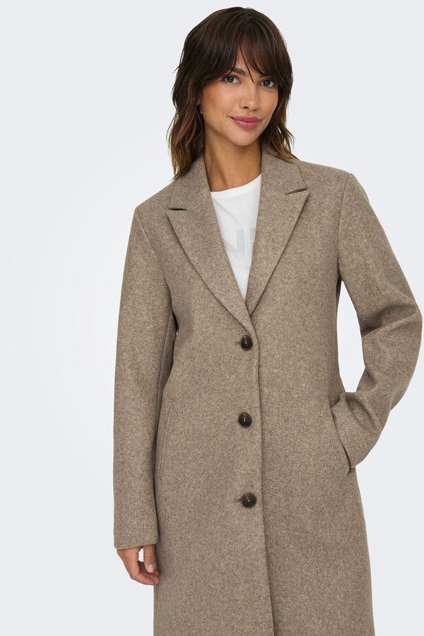 JDY Cloth coat nude