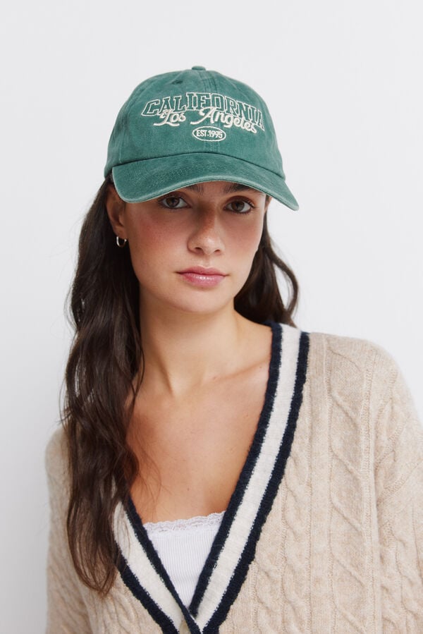 Springfield Cable-knit cardigan blue