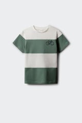 Springfield Kids T-shirt de manga curta marinheira para menino verde