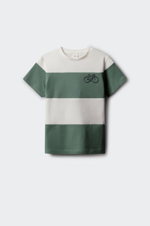 Springfield Kids T-shirt de manga curta marinheira para menino verde