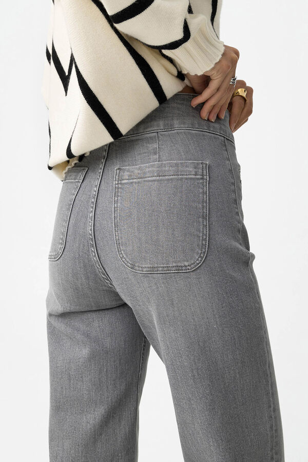 Tiffosi Vaqueros rectos gris