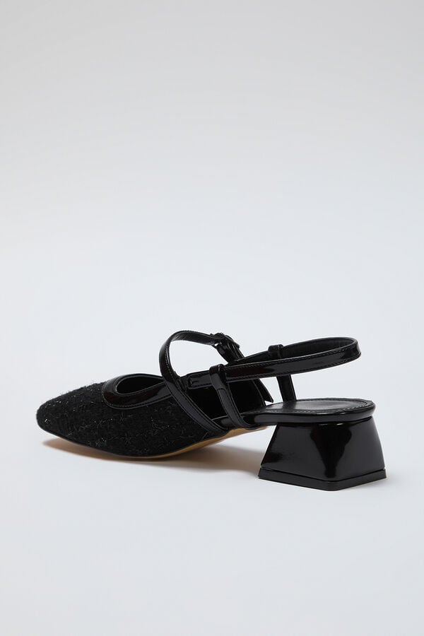 Trendyol Kitten heel mule shoes black