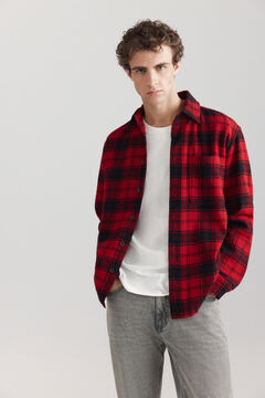 Springfield Chemise en flanelle &agrave; carreaux overshirt
