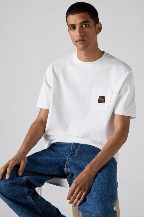 Levi's Short sleeve T-shirt with pocket white