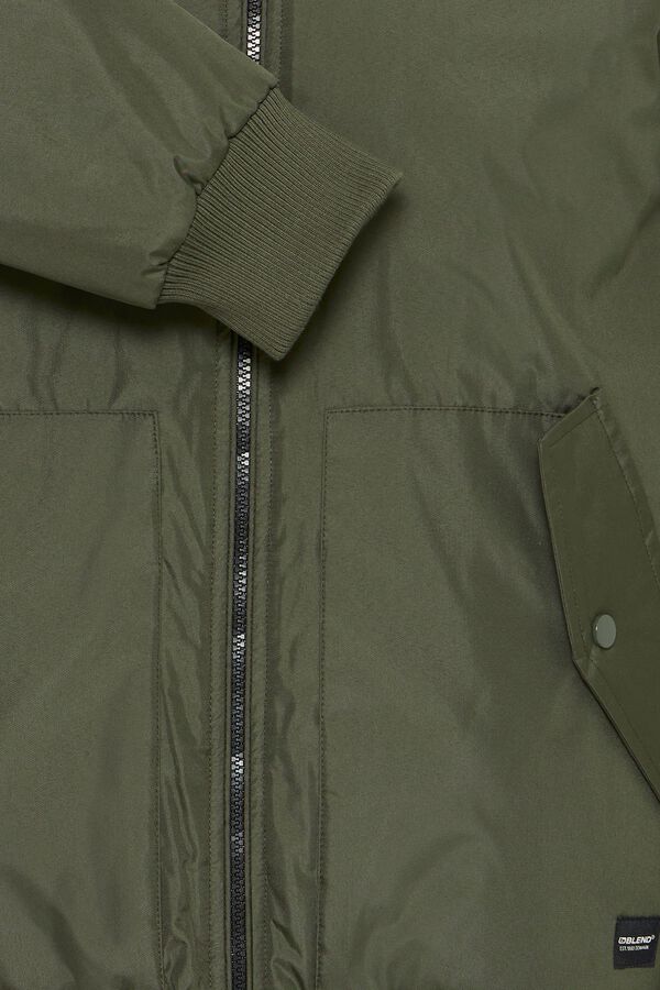 Blend Hooded bomber jacket beige