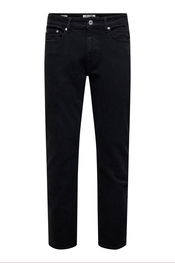 Only & Sons Jeans regular fit. black