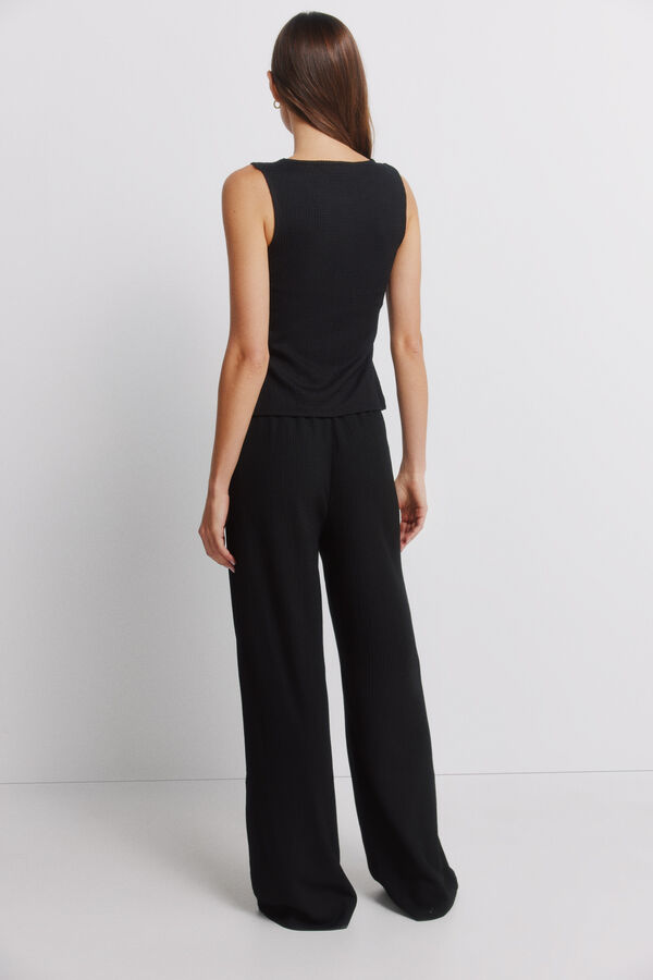 Springfield Wide long trousers black