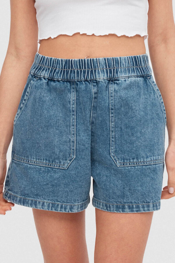 Springfield Lightweight denim shorts bluish