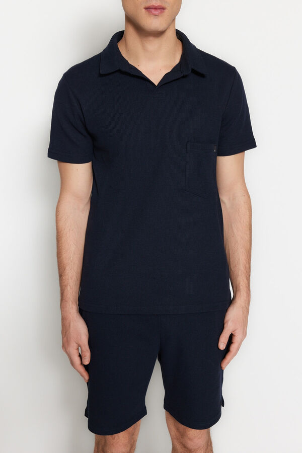 Trendyol Polo shirt tracksuit set blue