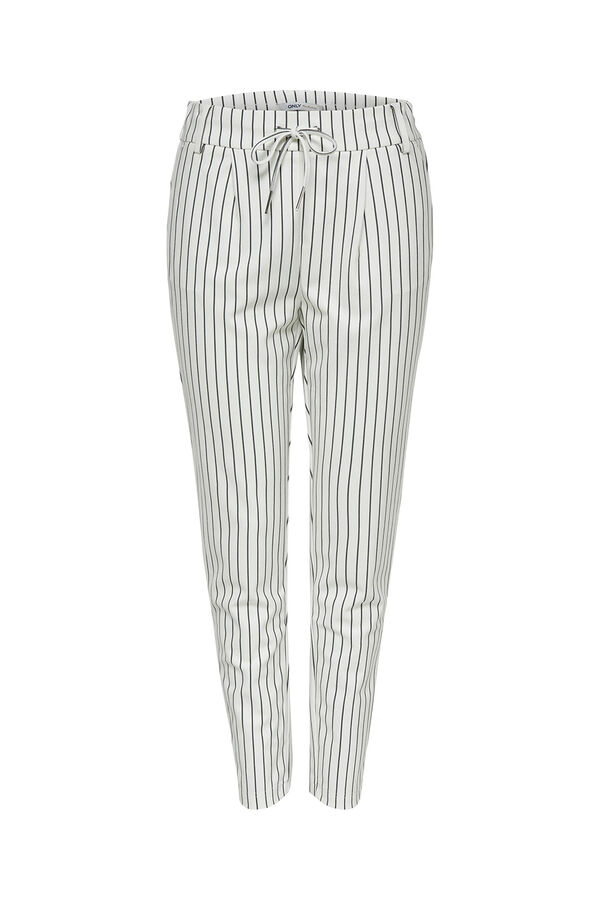 Springfield Classic-cut fluid trousers white