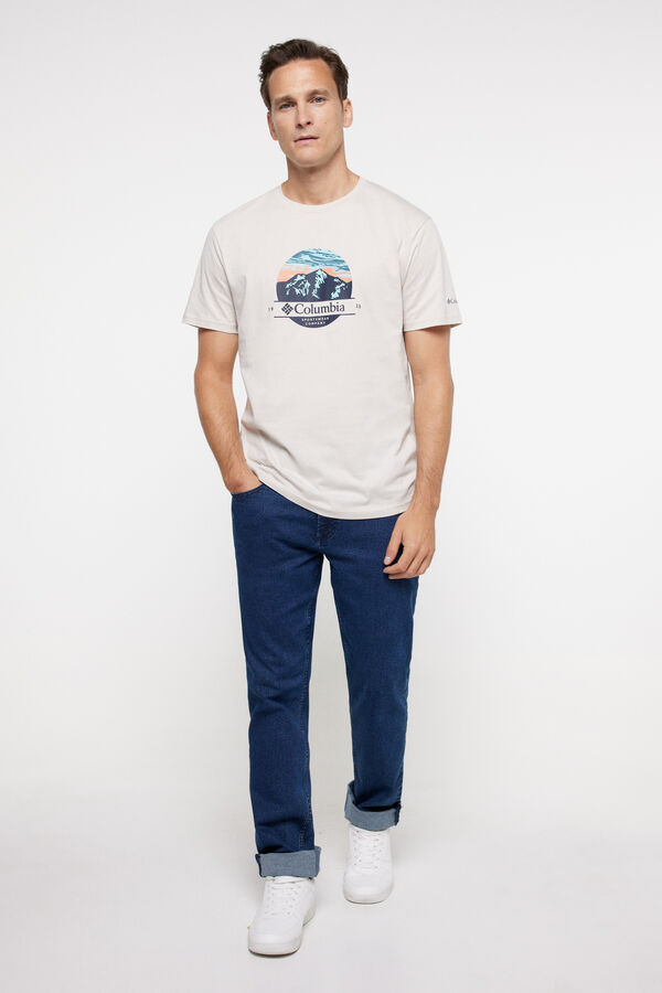 Springfield Columbia Path Lake™ print T-shirt <br> bež
