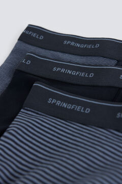 Springfield Blue striped 3 pack boxers