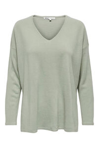 Only Jersey de manga larga y cuello pico