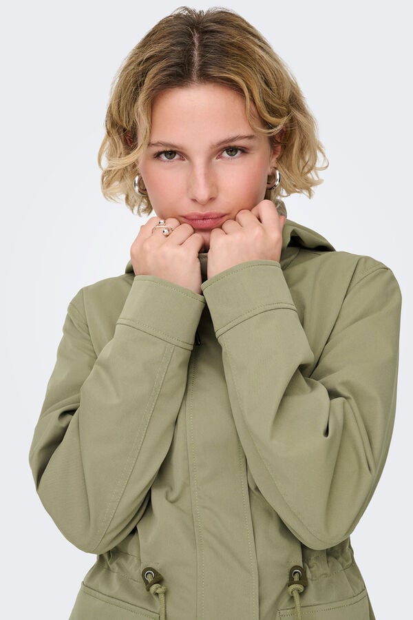 Only Parka with hood printed