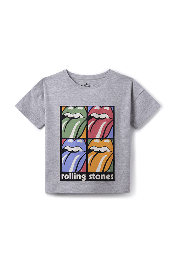 Springfield Girls' Rolling Stones T-shirt svijetlosiva