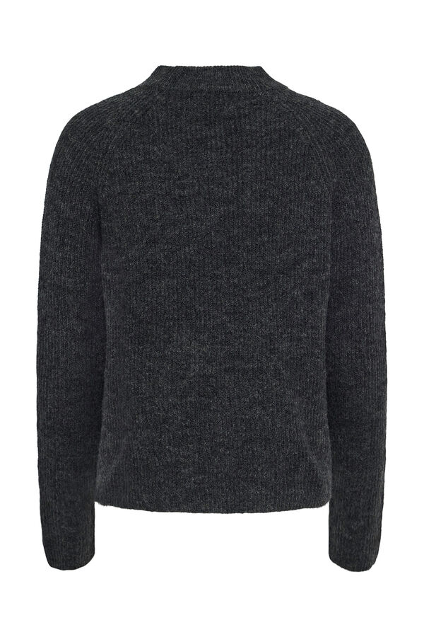 Pieces Essential knit jumper grey