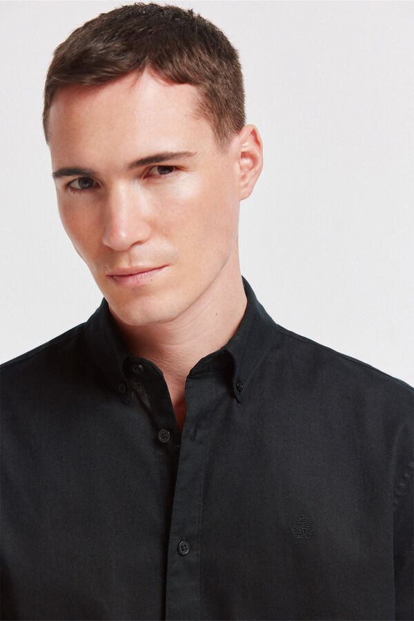 Springfield Linen shirt black