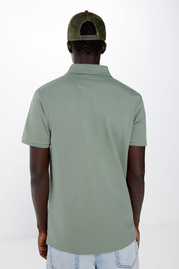 Springfield Polo majica od pikea slim kroja zelena