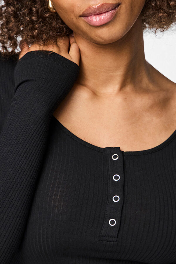 Pieces Top de canal&eacute; negro