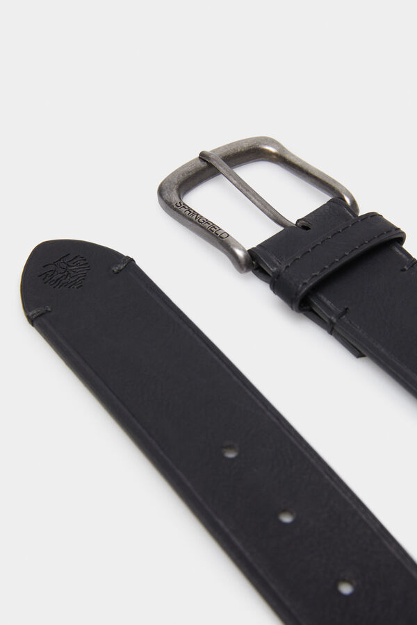 Springfield Essential faux leather belt black