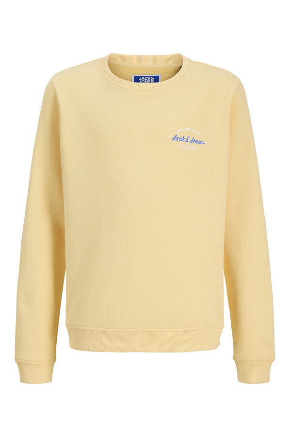 Jack & Jones Junior Sudadera logo amarillo