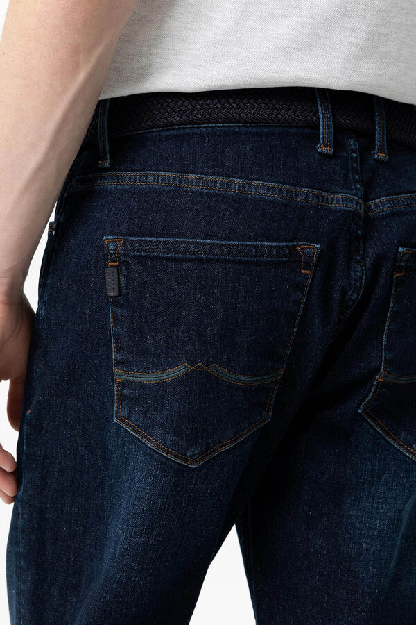 Springfield Jeans Leo Comfort Fit con Cinturón azul oscuro