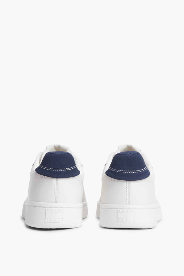 Tommy Jeans Chinelos de quarto com bandeira branco
